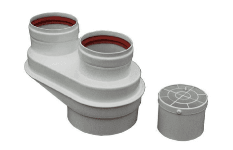 Адаптер для раздельного дымоудаления Bosch с 80/125 на 80/80 мм AZB823