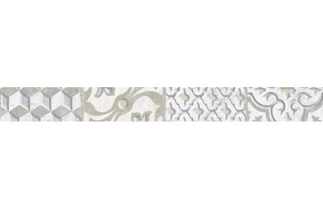 Beryoza Ceramica Фриз Сафи серый 50х5,4