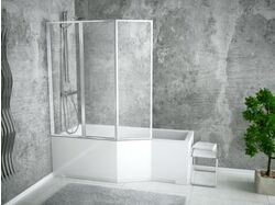 Стеклянная шторка для ванны Besco Ambition Premium