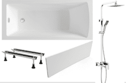 Готовое решение: акриловая ванна Lavinia Boho One с душевой системой Timo Torne SX-4320