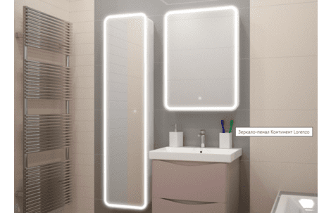 Зеркальный шкаф с сенсором Континент Lorenzo LED