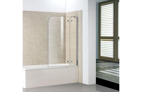 Распашная стеклянная душевая шторка для ванны Weltwasser WW100 100D2