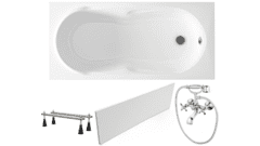 Готовое решение: акриловая ванна Lavinia Boho Easter Pro с душевым гарнитуром Ferro Retro XD11