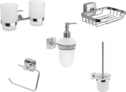 Набор аксессуаров для ванной и туалета Fixsen Kvadro 6