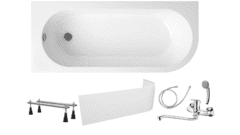 Готовое решение: акриловая ванна Lavinia Boho Art II с душевым гарнитуром Deante Neo Boro