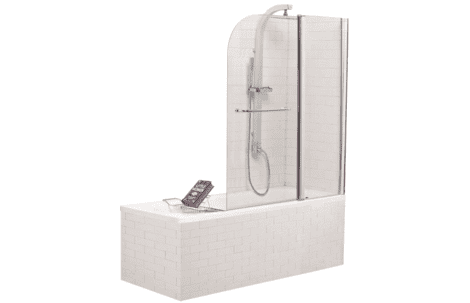 Распашная стеклянная душевая шторка для ванны Niagara SS-148120-14