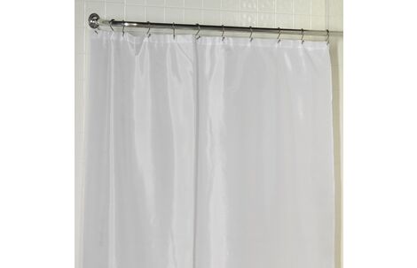 Шторка для ванной комнаты Carnation Home Fashions Extra Wide Liner White